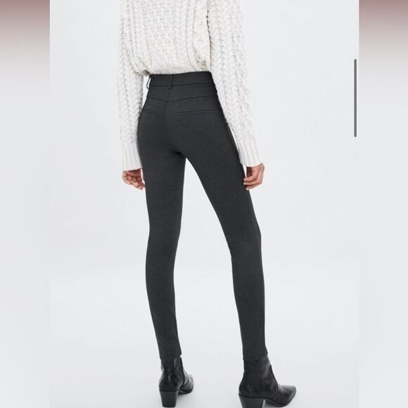 Zara Charcoal High-waisted Leggings Size Medium - Picture 2 of 8